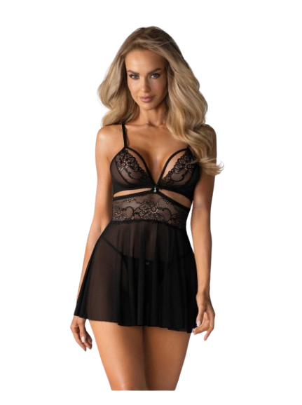 Babydoll - Noir - Soutiens.