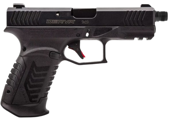 Pistolet DERYA DY9 Noir Fileté "Optics Ready" cal.9x19